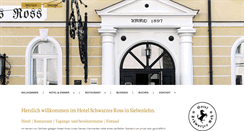 Desktop Screenshot of hotel-schwarzes-ross.de